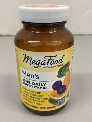 MegaFood Men s One Daily Iron Free 60 Tablets Dairy-Free, Gluten-Free exp 08/26