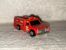 Hot Wheels 1974 Rescue Vehicle-Emergency Unit 51 First Aid Fire Truck