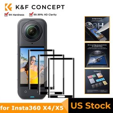 K F Concept 3x Hardness Tempered Glass Cover Screen Protector for Insta360 X4 X5