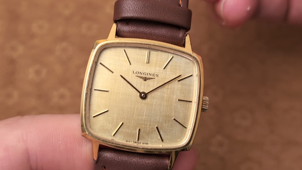 Longines Cal.L847.4 Gold Dial Hand-winding Men's Watch Vintage