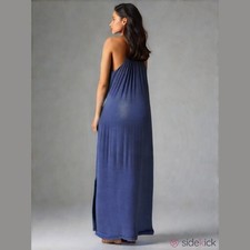 Blue Sleeveless Maxi Dress by Honey & Lace Women's M