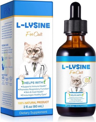 L-Lysin Katze Tropfen   Lysin Katze Ergänzungsfuttermittel hochdosiert für