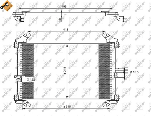 Air Con Condenser fits FIAT DUCATO 230, 244 2.0D 01 to 02 RHV AC Conditioning - Image 20