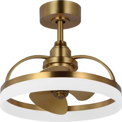 Progress Lighting P250115-30 Shear 20'' 3 Blade Indoor LED Ceiling - Bronze