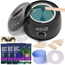 Anruz Waxing Kit For Women Men - Wax Kit For Hair Removal Silicone Bowl4 Bags