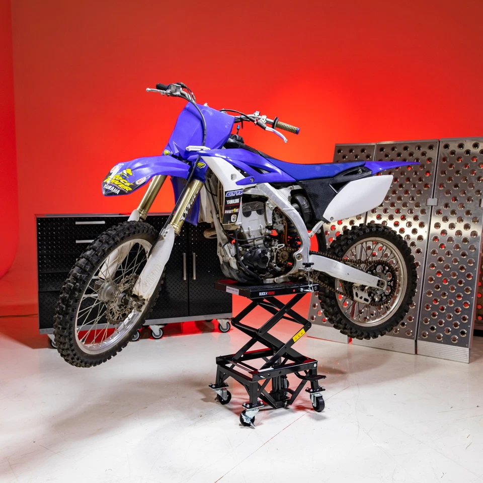 Black Widow Hydraulic Motorcycle Scissor Lift with Casters - Image 2 of 4