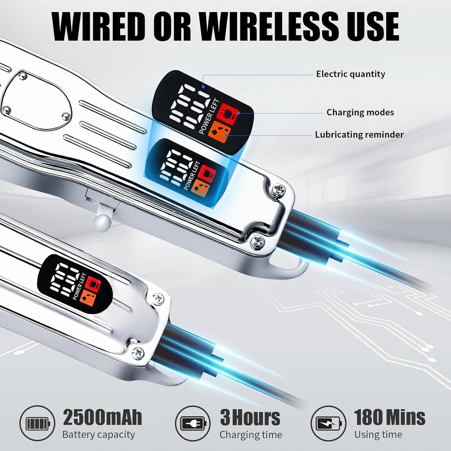 Professional Hair Clippers for Men, Professional Barber Clippers and Trimmer