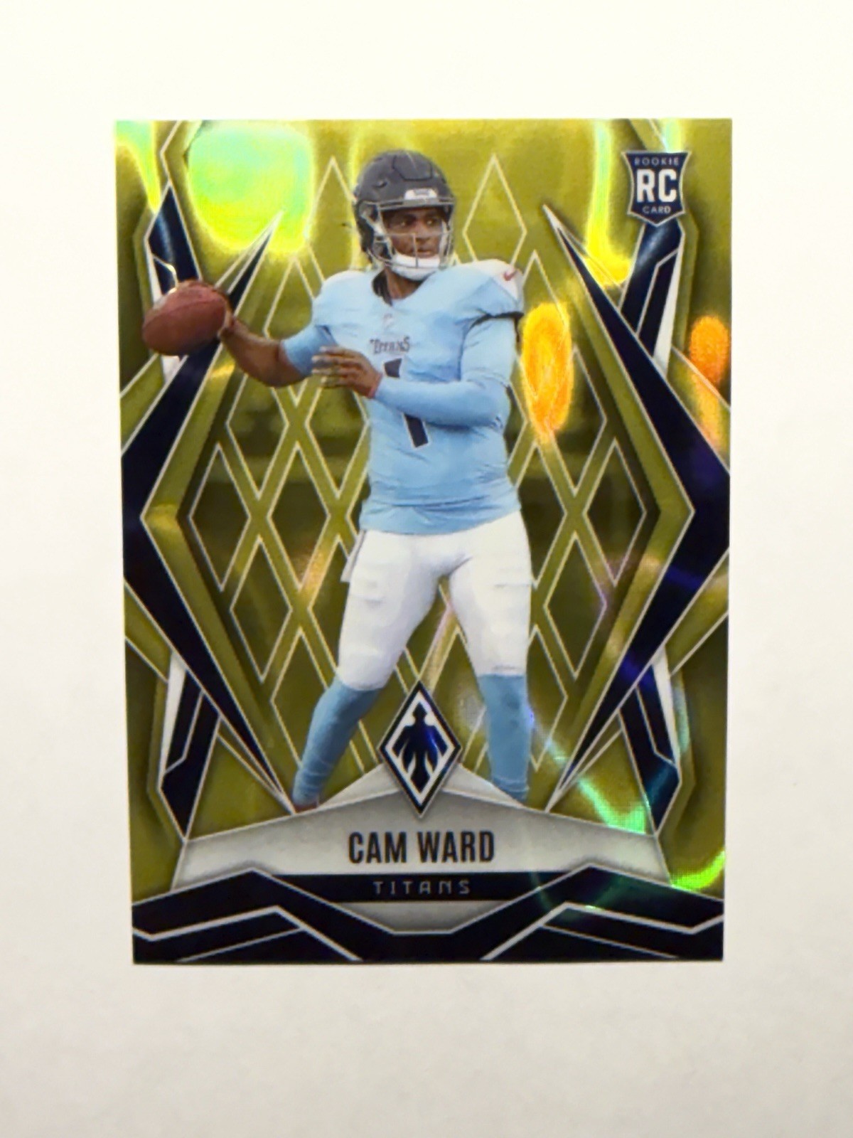 2025 Panini Phoenix Yellow Lava - 13/125 Cam Ward RC - #194