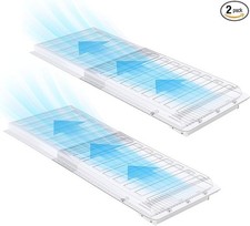 2 Pack Magnetic Air Vent Extender for under Furniture, Upgraded Thickened Floor