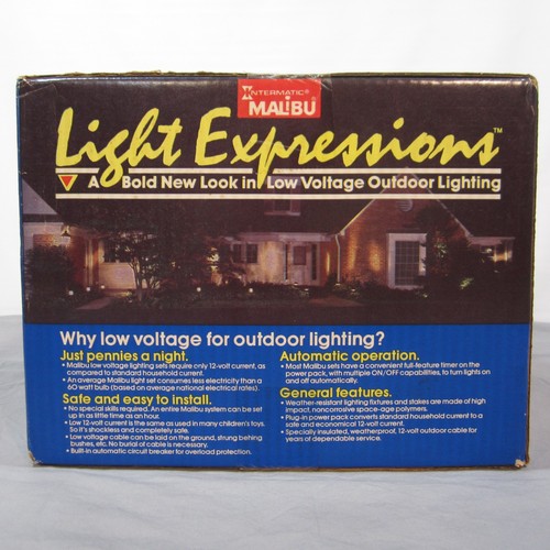 MALIBU Low Voltage Landscaping FloodLight 6 Light Set w/Timer Transformer NEW - Picture 3 of 6