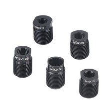 5PCS Car Gear Shift Knob Adapter, Aluminum Alloy Shifter Nut Inserts Kit for