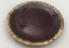 Vintage Hull USA Brown Drip Ridge Back 6.5" Dessert Pie Plate