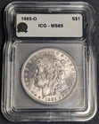 1885 O Morgan Silver Dollar ICG - ms65