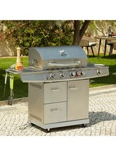 Uniflame Garden BBQ Select 5 Burner Side Rotisserie Outdoor Gas Grill 21.1kW