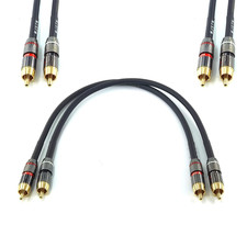 WJSTN RCA to RCA Cable 1Ft Stereo Audio Cable,1Rca Male to 1Rca Male Cable Short