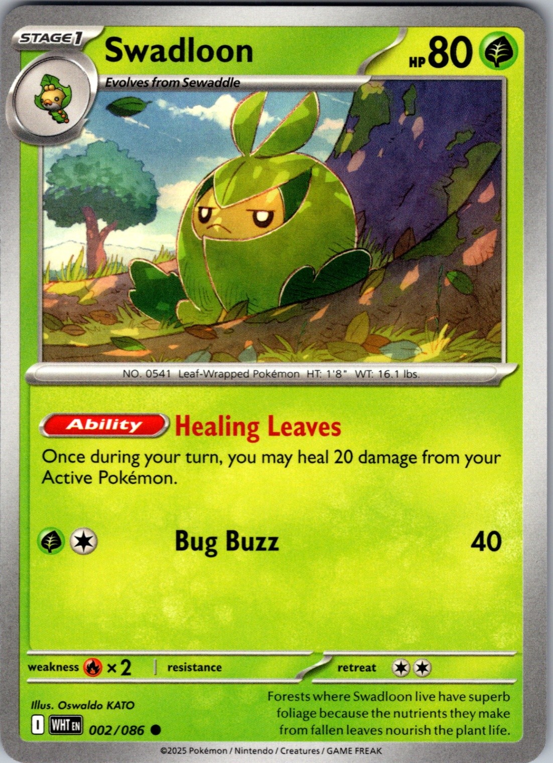 Swadloon 002/086 Common Regular SV: White Flare NM