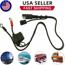 Motorcycle Battery Charger SAE to Ring Terminal Harness Car Charger Cable