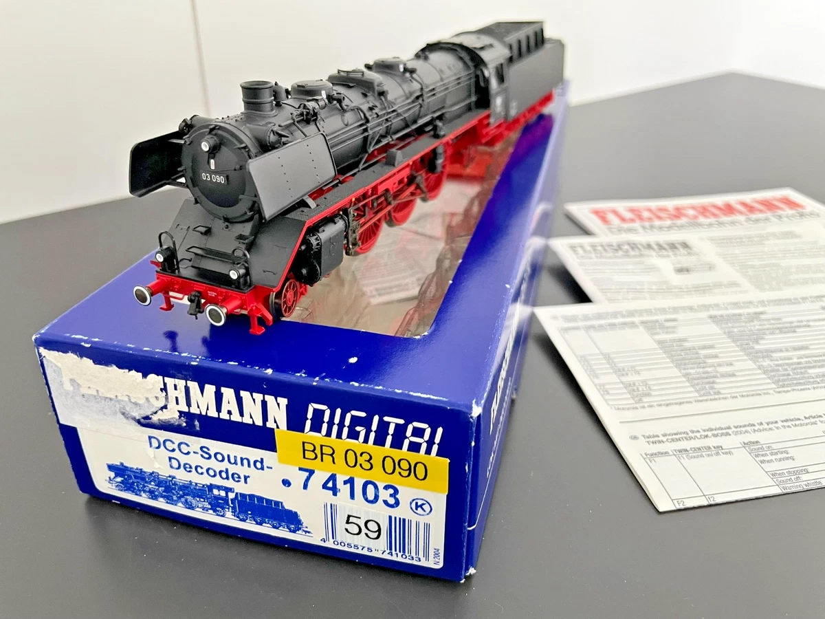 Fleischmann 74103 Dampflok BR 03 090 DB Ep. III DCC ESU Lok-Sound ab Werk neu!