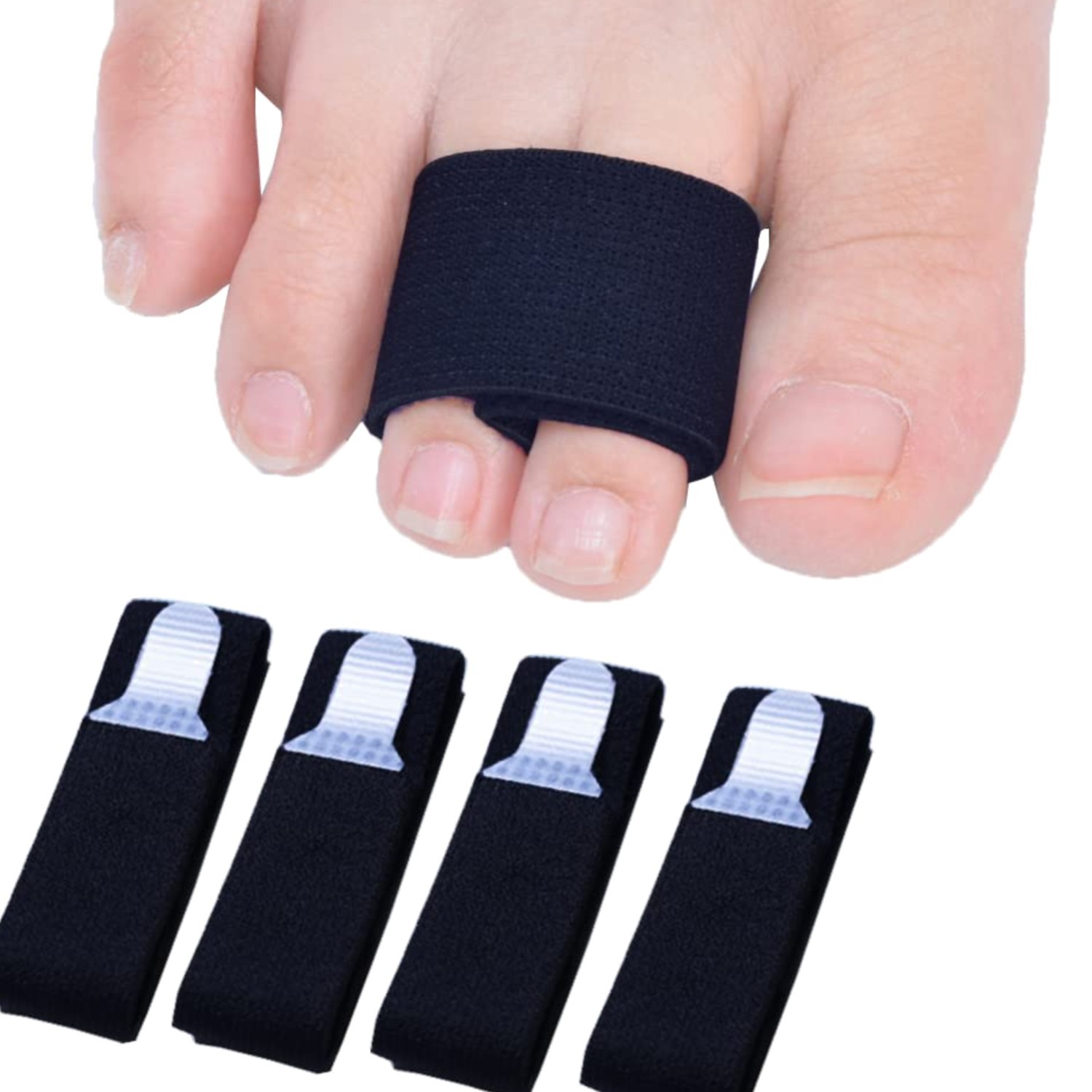 Zehenbandage für gebrochener kleiner Zeh Hammerzeh Schiene Flexibel Verstellbar
