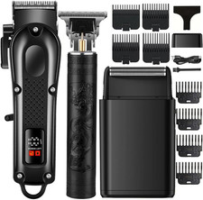 Hair Clippers Set for Men, Hair Clippers Trimmers Electric Foil Shaver, H...