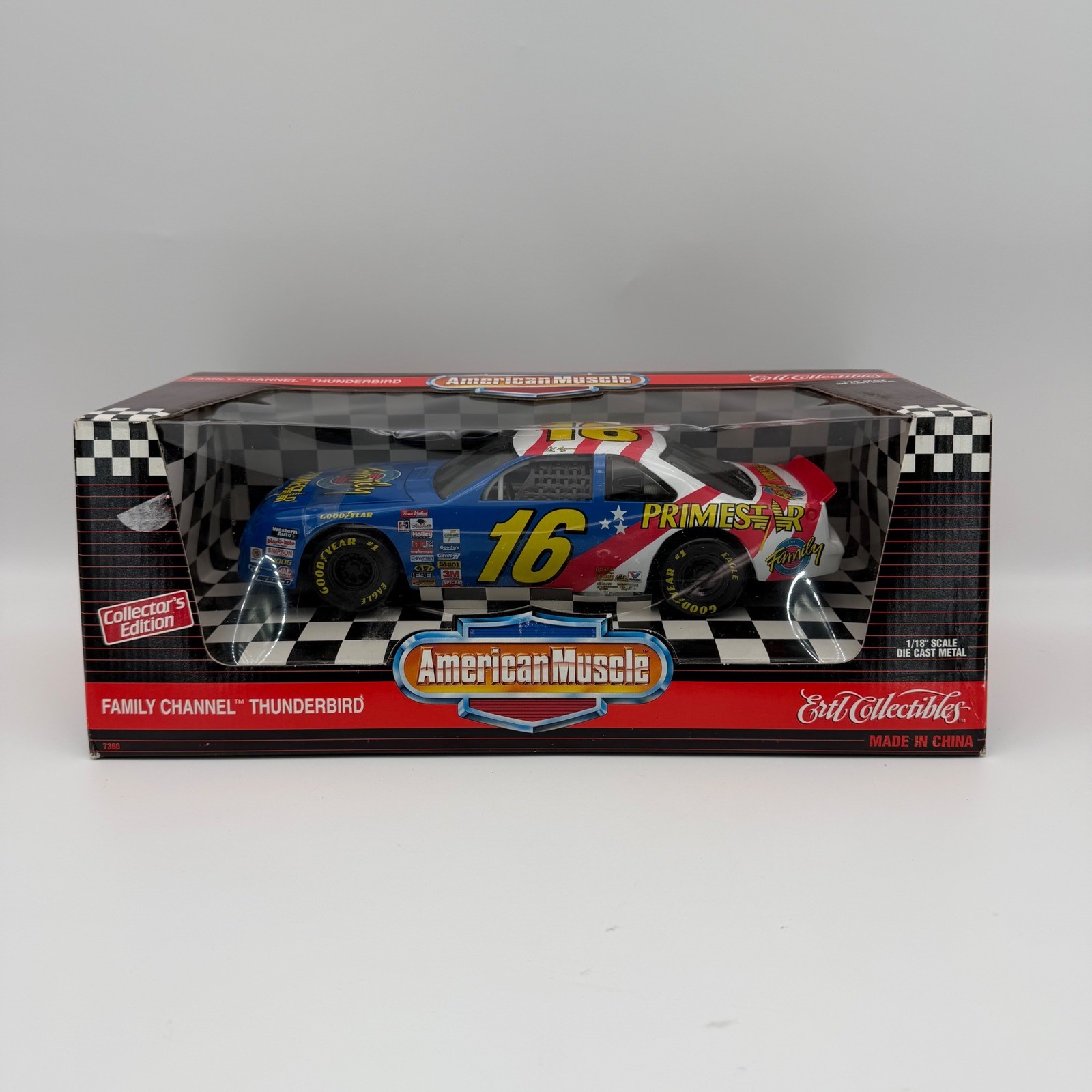 Vintage 1996 ERTL American Muscle Family Channel Thunderbird #16 Ted Musgrave