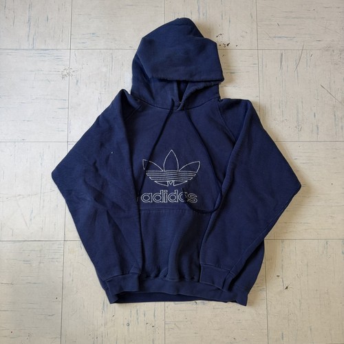 Vintage Adidas Trefoil 80s 90s Embroidered Spell Out Hoodie Sweatshirt Large