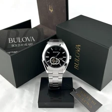 Bulova Classic Surveyor 96A270 black Dial Men's Automatic Watch 42mm