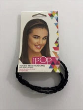 Hairdo Pop Double Braid Headband - R2 Ebony Hair Band 1 Pc ACCESSORY