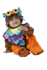Rubies Infant Boys & Girls Plush Brown Owl Costume Noah's Ark Collection 6-12m