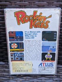 NINTENDO NES Rockin Kats BOX Only + Clear Protector