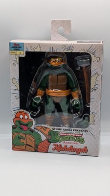 NECA Teenage Mutant Ninja Turtles Adventures Michelangelo Stump Arena 6'' Figure 