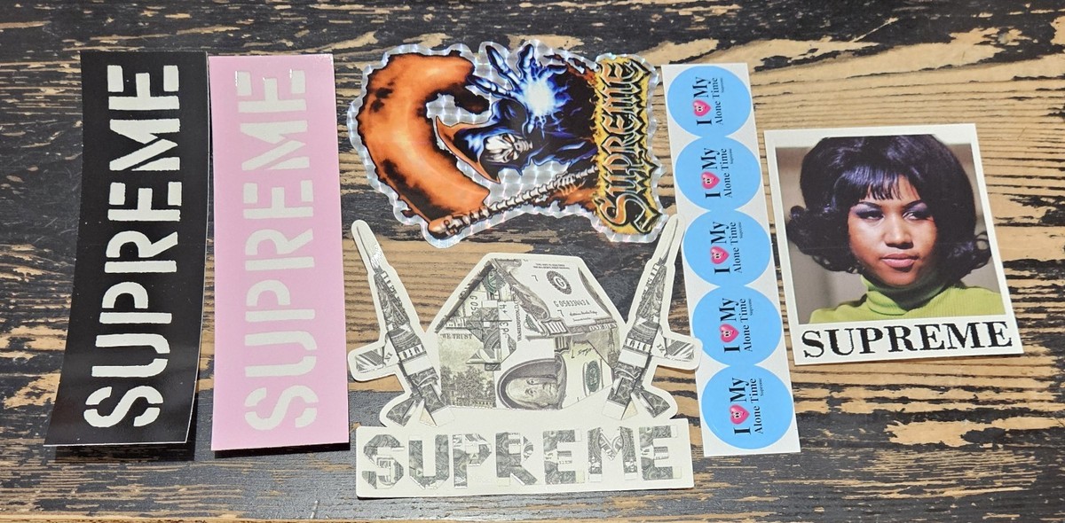 SUPREME vol6 ムック本 Richardson A8 ステッカー Supreme Aretha Hard Logo Alone Time Reaper Origami Complete Set