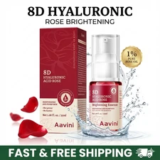 Aavini 8D Hyaluronic Acid Rose Essence 32ml – Hydrating, Brightening & Plumping