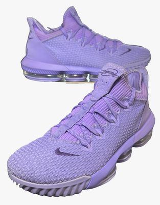 Nike LeBron 16 Low Atomic Purple CI2668-500 Lakers Sneakers Sz