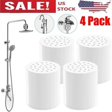 4 Pack 20 Stage Shower Filter Replacement Cartridge Shower Filter for Hard Water