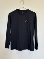 Roxy Women  s Medium Long Sleeve Upf 50 Rash Guard Shirt Black Swim Surf Shirt