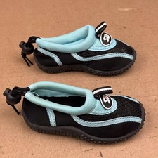 Star Bay Youth Water Shoes Black Blue Adjustable Athletic Swim Beach Shoe Size 5