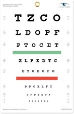 Snellen Eye Chart Visual Acuity for Exams 10 10 feet
