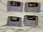 Super NES games (Top Gear, Captain America, Jungle Book, Pac Man 2)