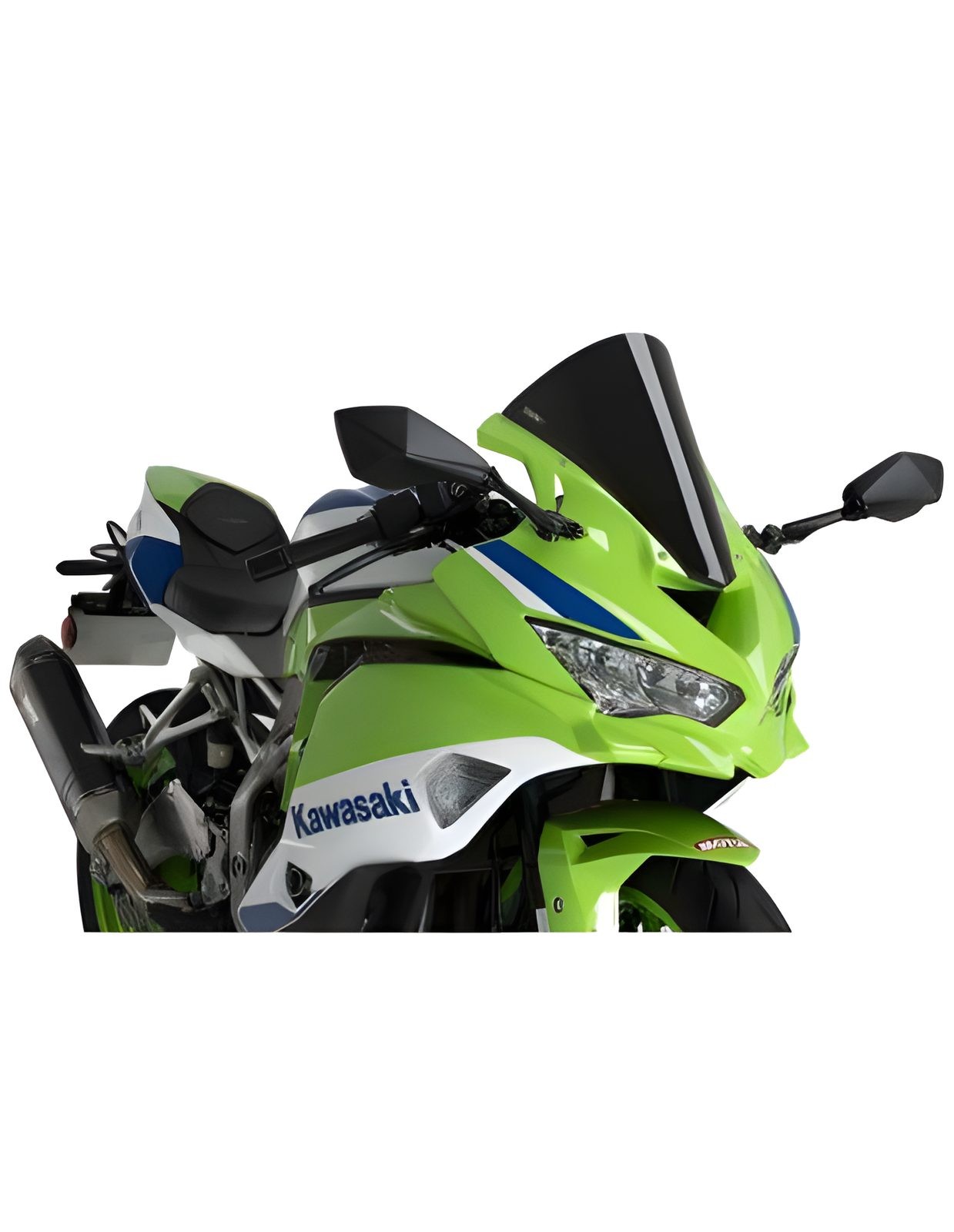 PUIG R-RACER SCREEN FOR KAWASAKI ZX-4R NINJA 400 2024 > 2026 BLACK ...