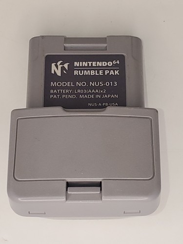 Accesorio de videojuego vintage original OEM Nintendo 64 N64 Rumble Pak Pack NUS013 - Imagen 2 de 7