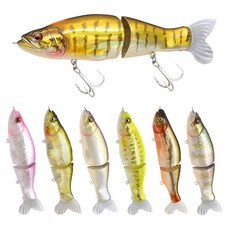5.3'' Fishing Lure Jointed Swimbait Glide Baits Sinking Floating Pencil Topwater