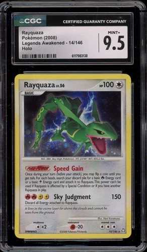 Pokemon Rayquaza Legends Awakened Holo Rare #14 CGC 9.5