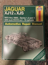 Haynes XJ12 & XJ6 1972-85 Series 1,2,3 326 cu...