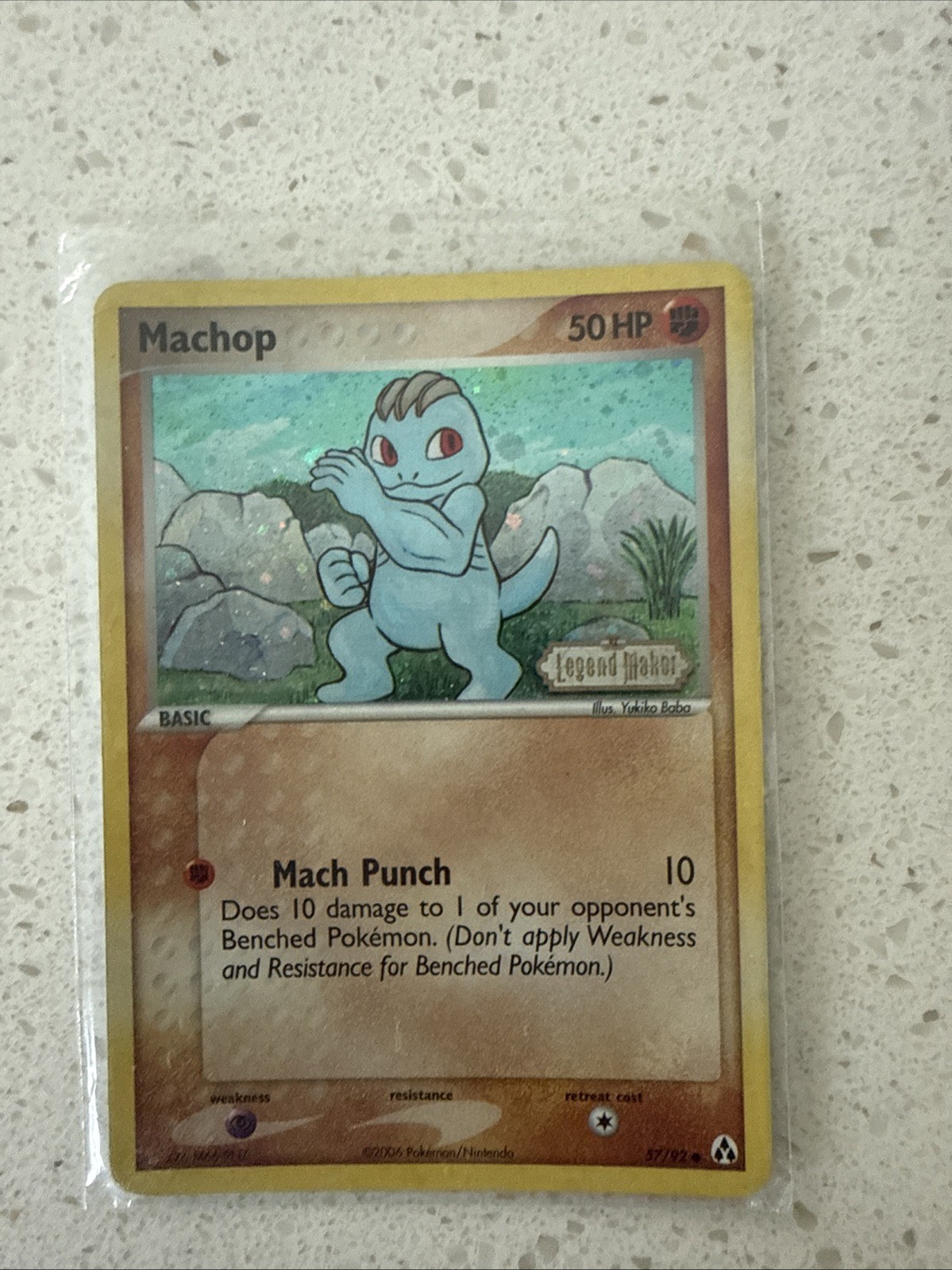 Machop 57/92 Legend Maker Reverse Holo Stamped