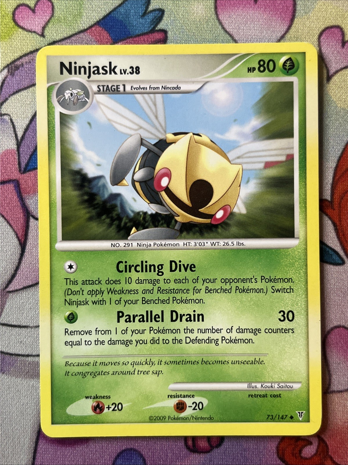 Pokemon Supreme Victors Uncommon Card - Ninjask 73/147 NM/VLP