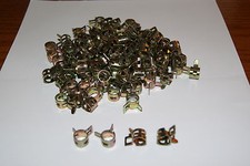 100pcs 38 Id 10mm Fuel Line Hose Spring Clips Water Pipe Air Tube Clamps