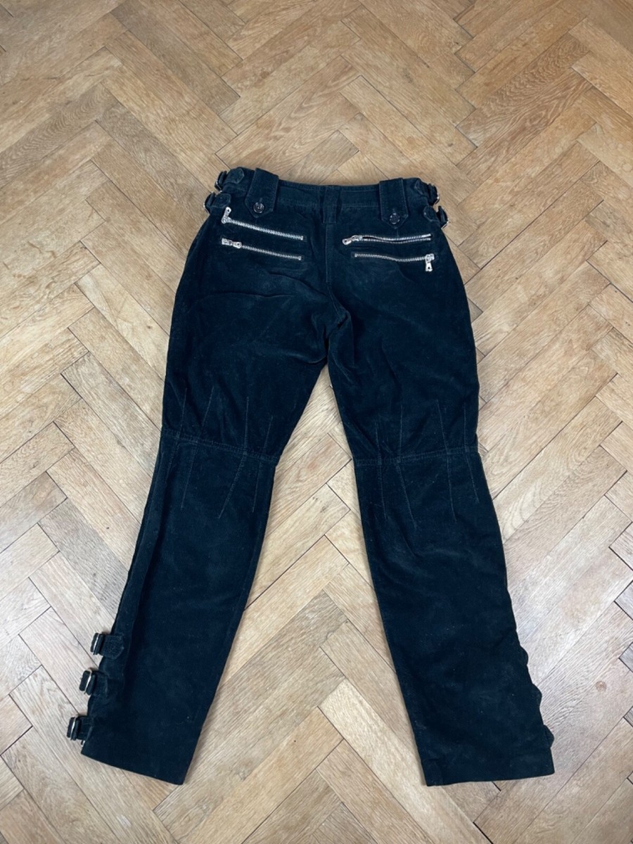 Dolce & Gabbana AW2006 Multi Buckle Zipper Corduroy Bondage Pants