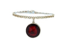 Women Fashion Gold Metal Boot Chain Bracelet Jewelry Shoe Anklet Red Bead Charm