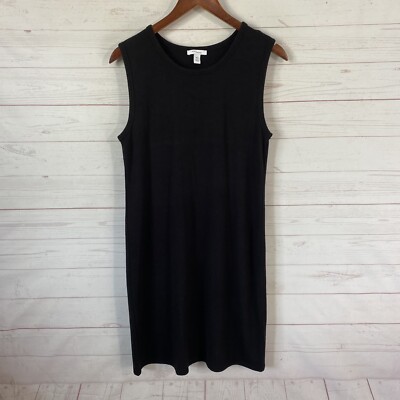Daily Ritual Womens Knit Tank Dress Size Small Black Pullover